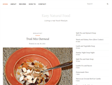 Tablet Screenshot of easynaturalfood.com